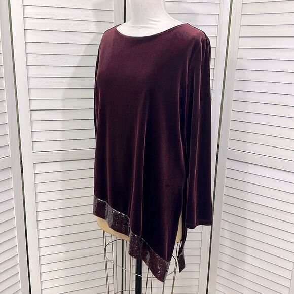 Chico's Travelers Tunic Size 3 (16) Formal Long Sleeve NWOT - Picture 8 of 16